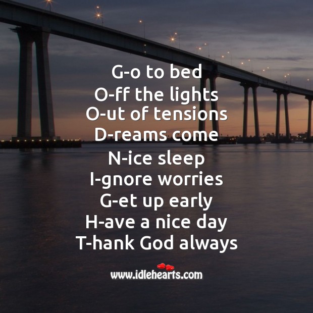 Good night means Good Night Messages Image