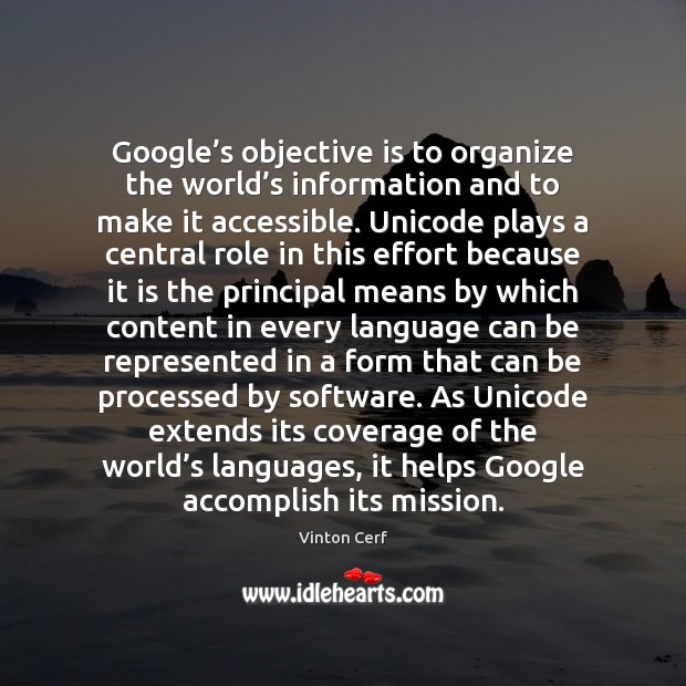 Google’s objective is to organize the world’s information and to Image
