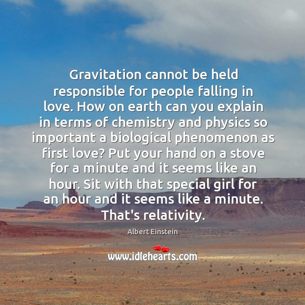Gravitation cannot be held responsible for people falling in love. How on Image
