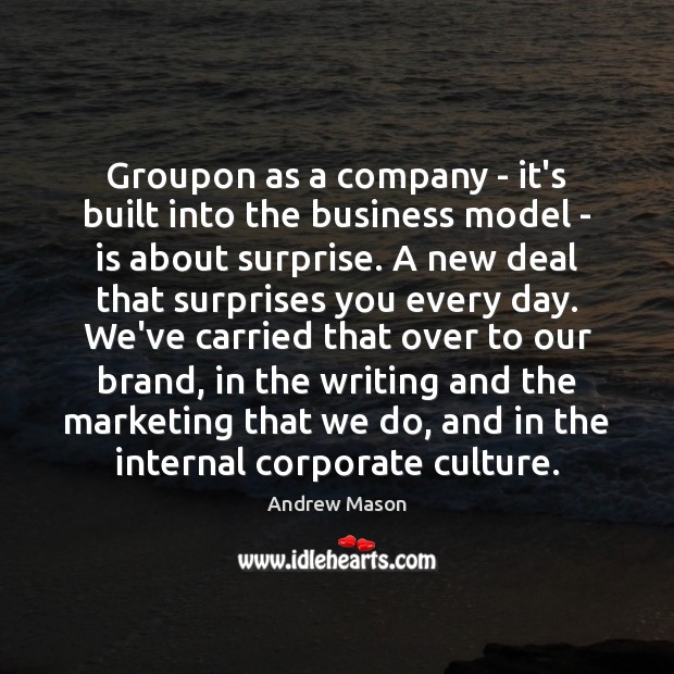 Groupon as a company – it’s built into the business model – Image