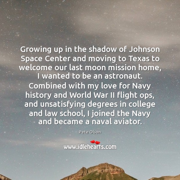 Growing up in the shadow of Johnson Space Center and moving to Image