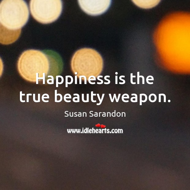Happiness is the true beauty weapon. Image
