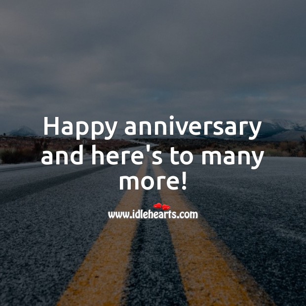 Happy anniversary and here’s to many more! Image