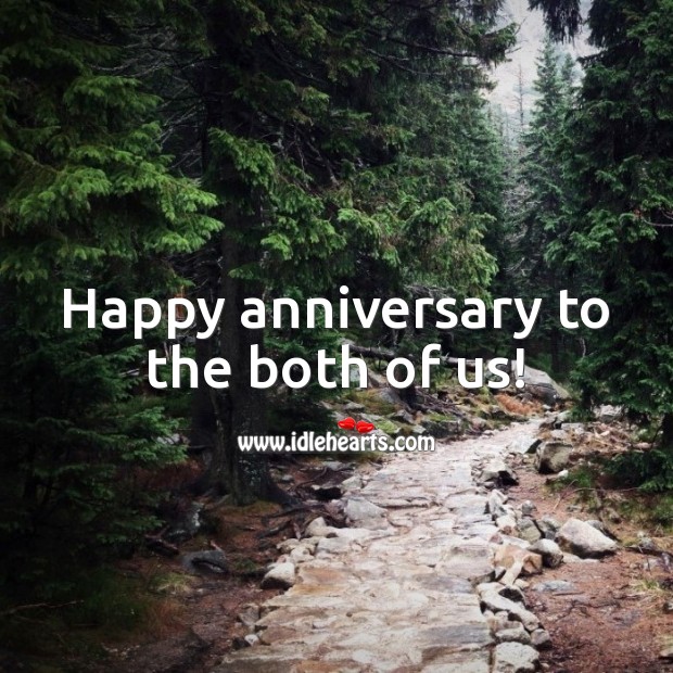 Happy anniversary to the both of us! Wedding Anniversary Messages for Husband Image