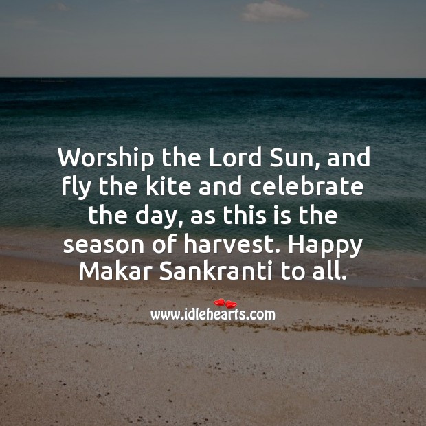 Happy Makar Sankranti to all. Makar Sankranti Wishes Image