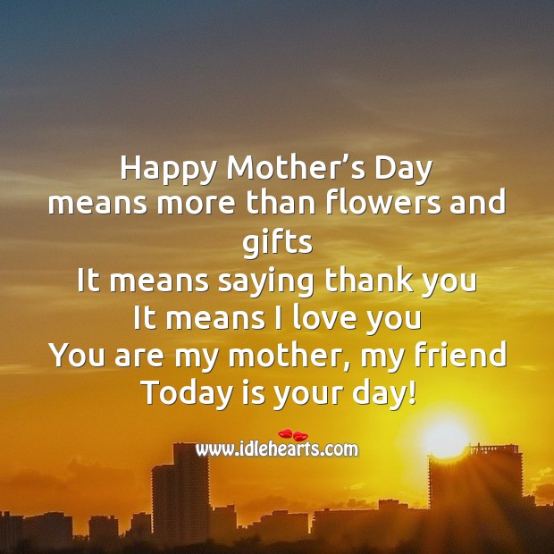 Happy mother’s day I Love You Quotes Image