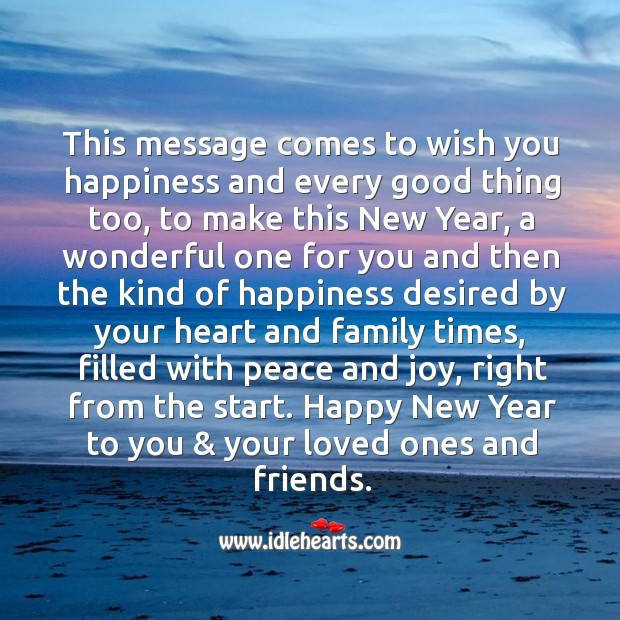 Happy new year to you & your loved ones and friends. Image