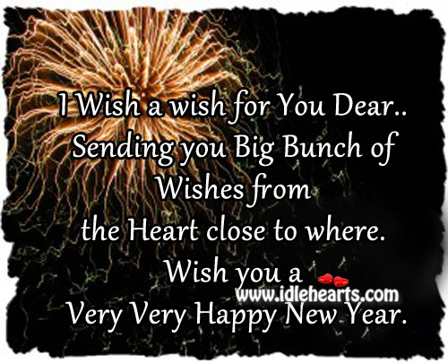 Wish you a very very happy new year Image