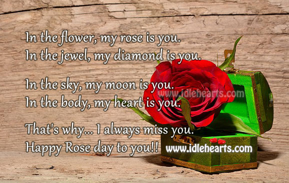 Happy Rose Day – Express your love with the right rose. Valentine’s Day Image