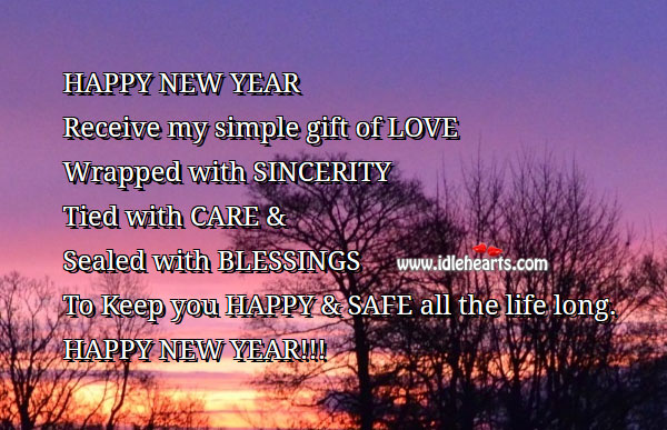 Happy & safe new year Happy New Year Messages Image