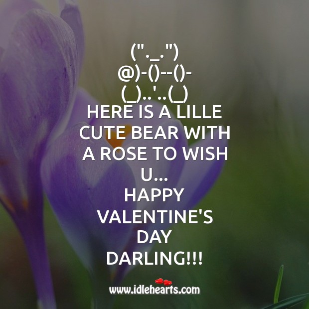 Happy valentine’s day darling Valentine’s Day Messages Image