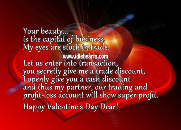 Happy valentine’s day dear! Valentine’s Day Quotes Image