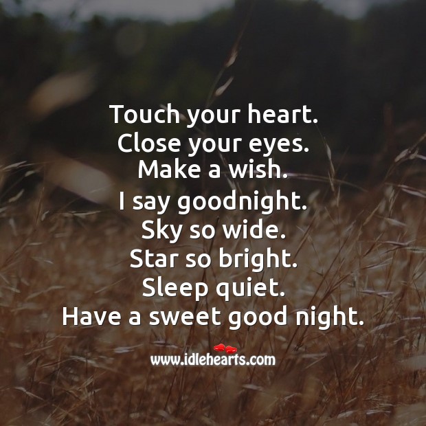 Have a sweet good night. Good Night Quotes Image
