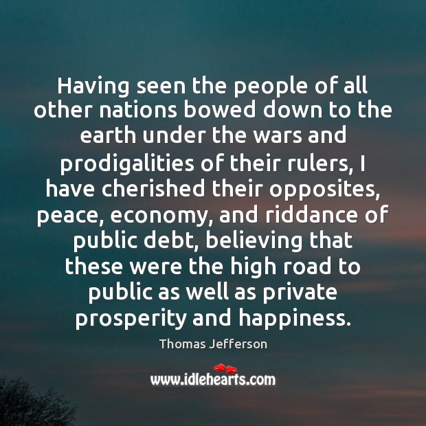 Having seen the people of all other nations bowed down to the Economy Quotes Image