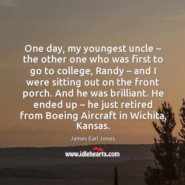 He ended up – he just retired from boeing aircraft in wichita, kansas. Image
