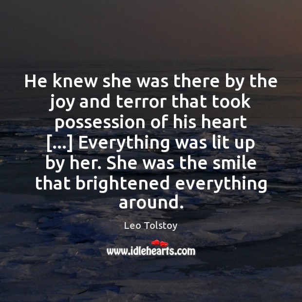 He knew she was there by the joy and terror that took Image
