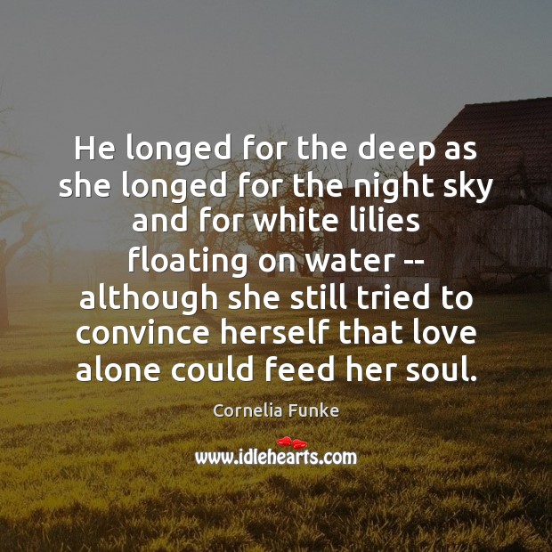 He longed for the deep as she longed for the night sky Image