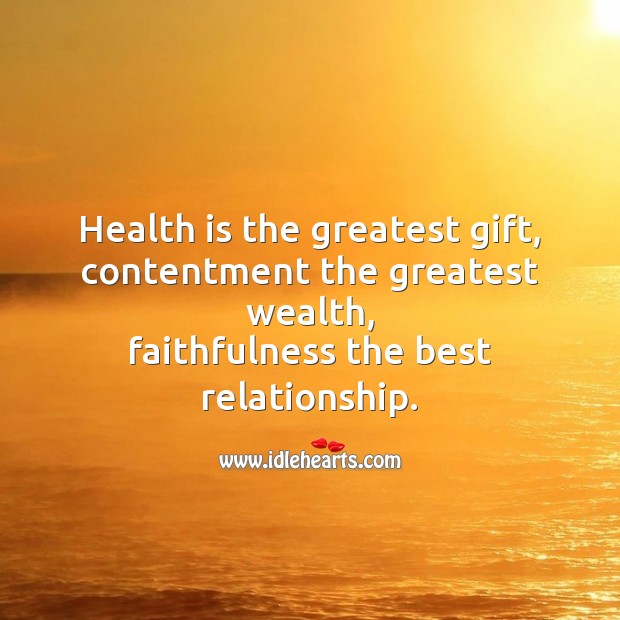 Health is the greatest gift Image