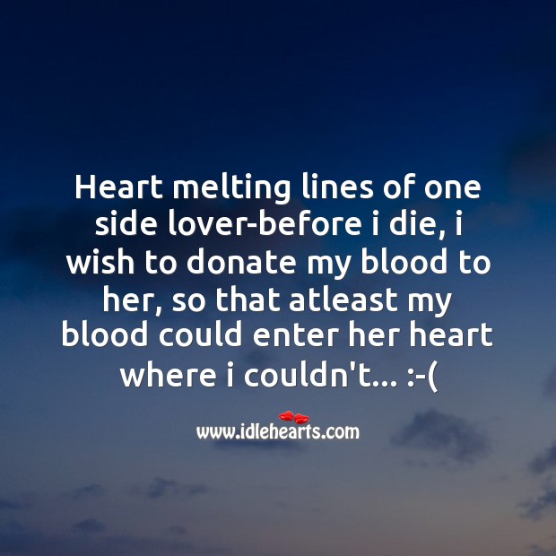 Heart melting lines Donate Quotes Image
