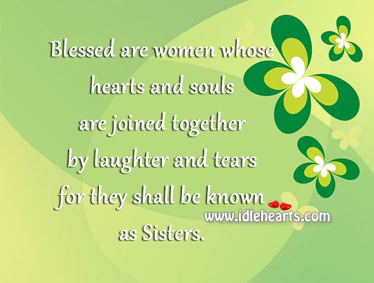 Blessed are women whose hearts and souls Image