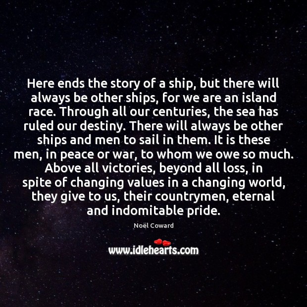 Here ends the story of a ship, but there will always be Image