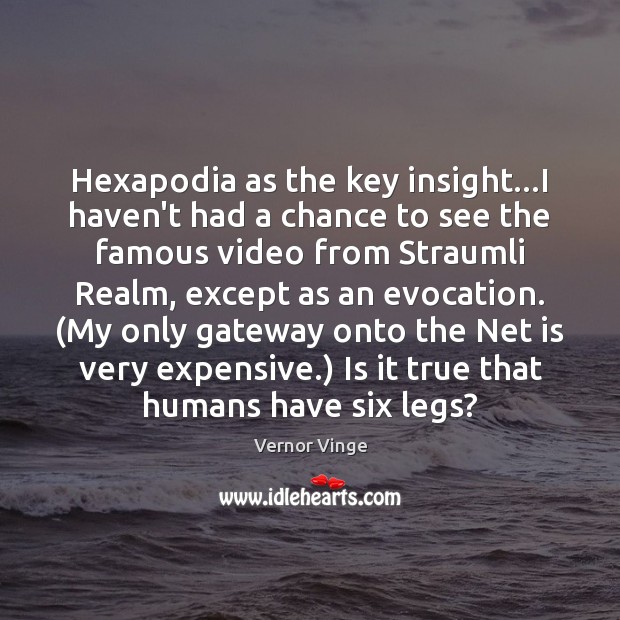 Hexapodia as the key insight…I haven’t had a chance to see Image