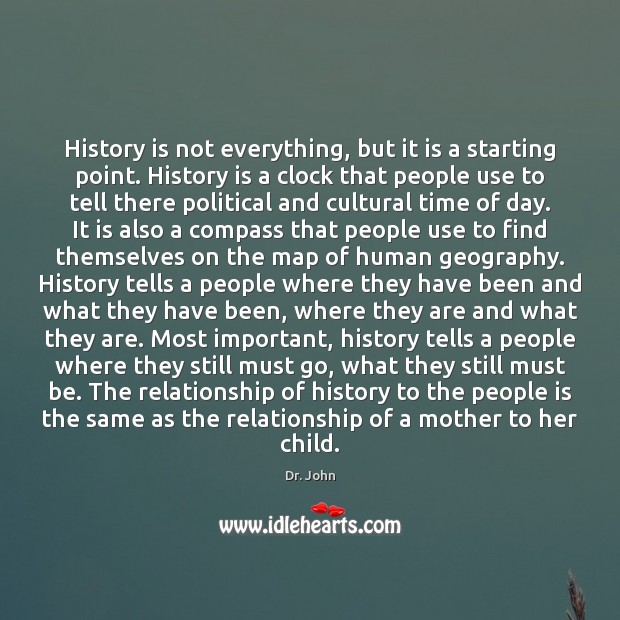 History is not everything, but it is a starting point. History is Image