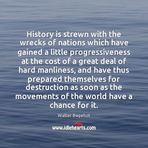 History is strewn with the wrecks of nations which have gained a History Quotes Image