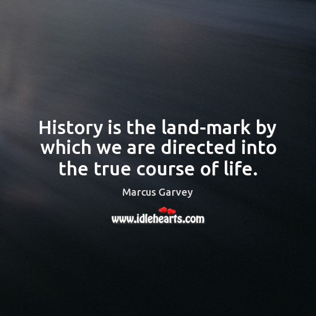 History is the land-mark by which we are directed into the true course of life. History Quotes Image