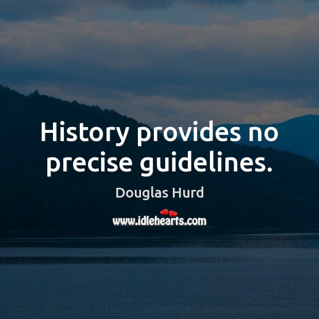 History provides no precise guidelines. Image