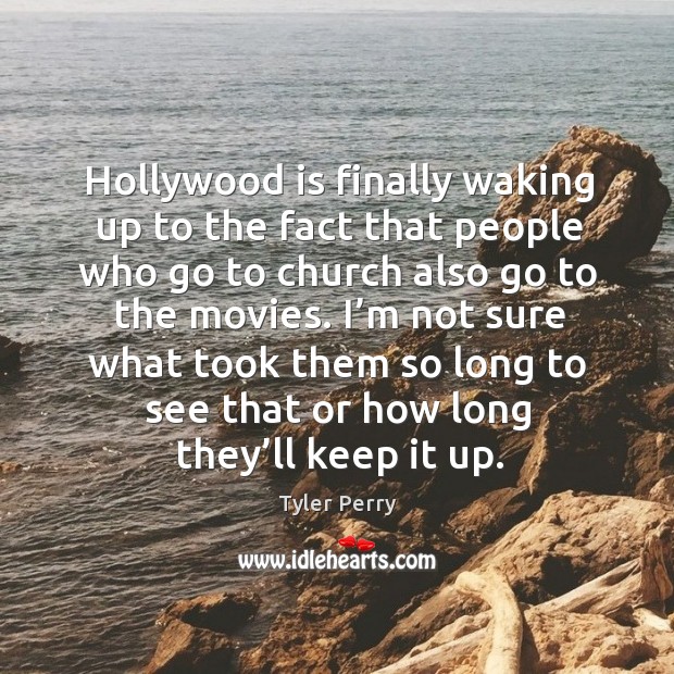 Hollywood is finally waking up to the fact that people who go to church also go to the movies. Image