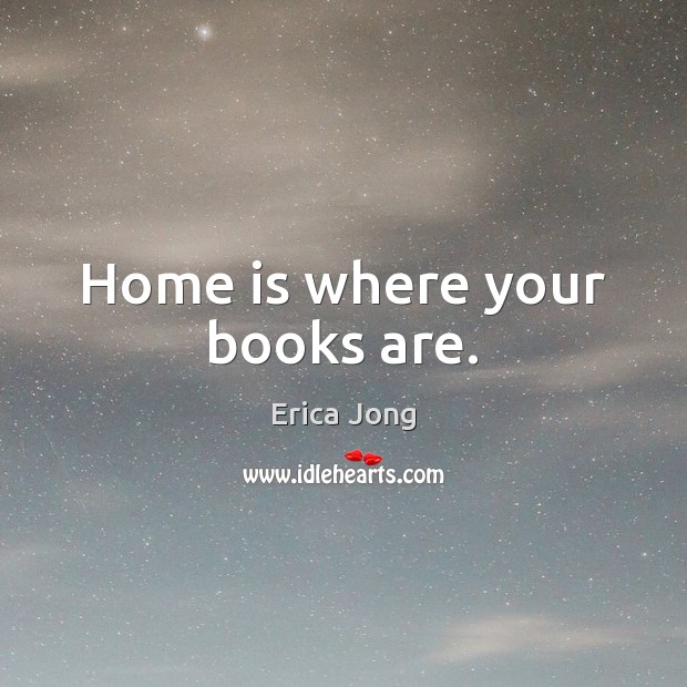 Home is where your books are. Image