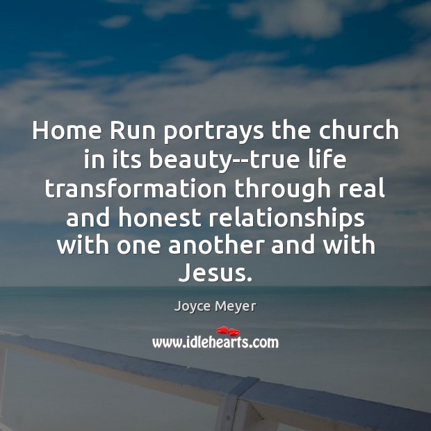 Home Run portrays the church in its beauty–true life transformation through real Image