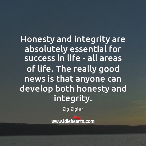 Honesty and integrity are absolutely essential for success in life – all Integrity Quotes Image