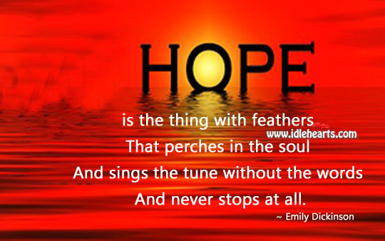 Hope never stops Image
