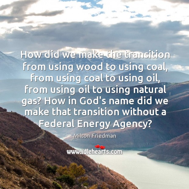 How did we make the transition from using wood to using coal, Image