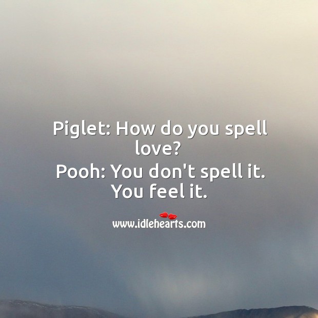 How do you spell love? Image