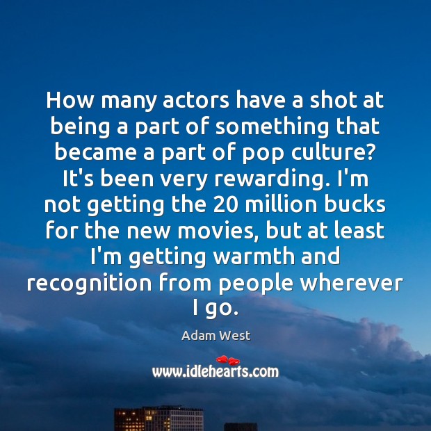 How many actors have a shot at being a part of something Image