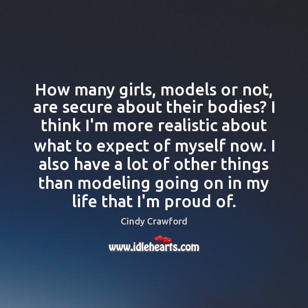 How many girls, models or not, are secure about their bodies? I Image