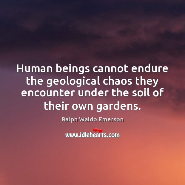 Human beings cannot endure the geological chaos they encounter under the soil Image
