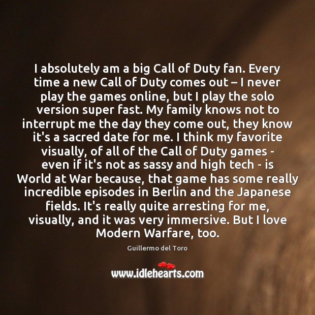 I absolutely am a big Call of Duty fan. Every time a Image