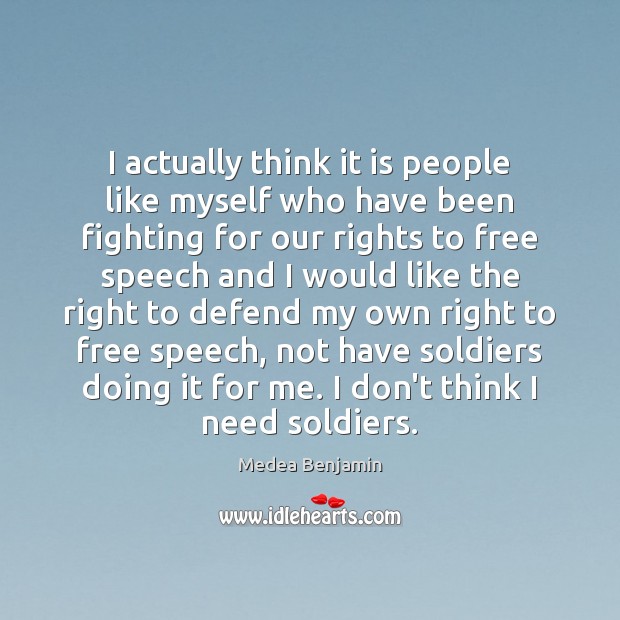 I actually think it is people like myself who have been fighting Image