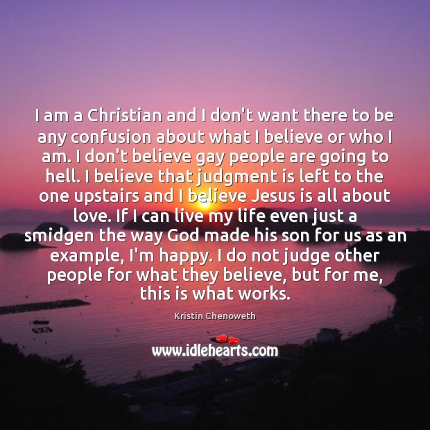 I am a Christian and I don’t want there to be any Image