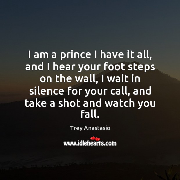 I am a prince I have it all, and I hear your Trey Anastasio Picture Quote