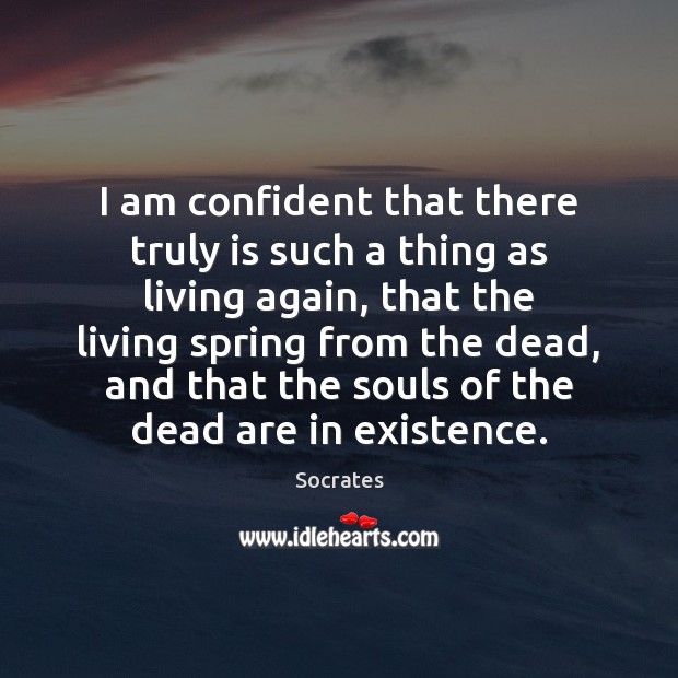 I am confident that there truly is such a thing as living Spring Quotes Image