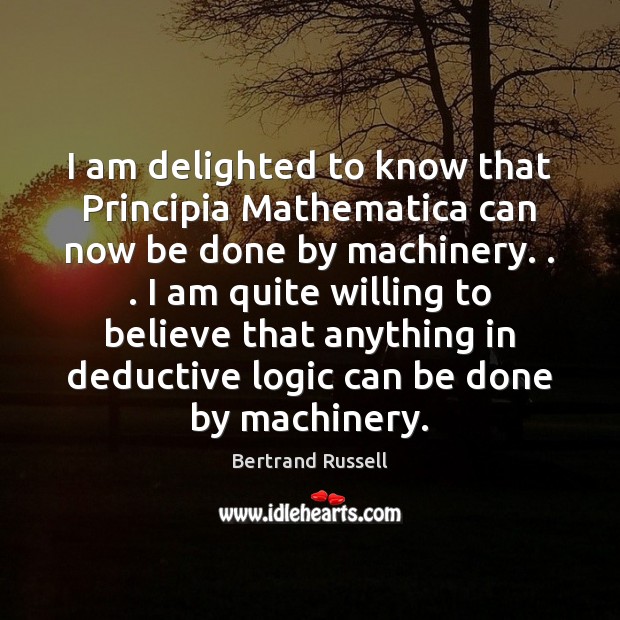 I am delighted to know that Principia Mathematica can now be done Image