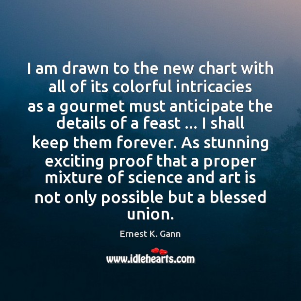 I am drawn to the new chart with all of its colorful Ernest K. Gann Picture Quote