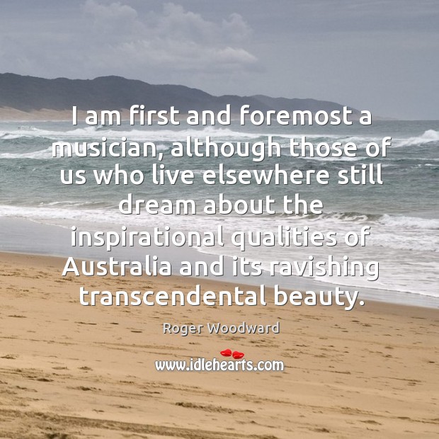 I am first and foremost a musician, although those of us who Image