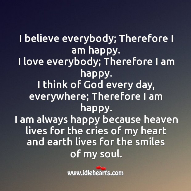 I am happy Earth Quotes Image