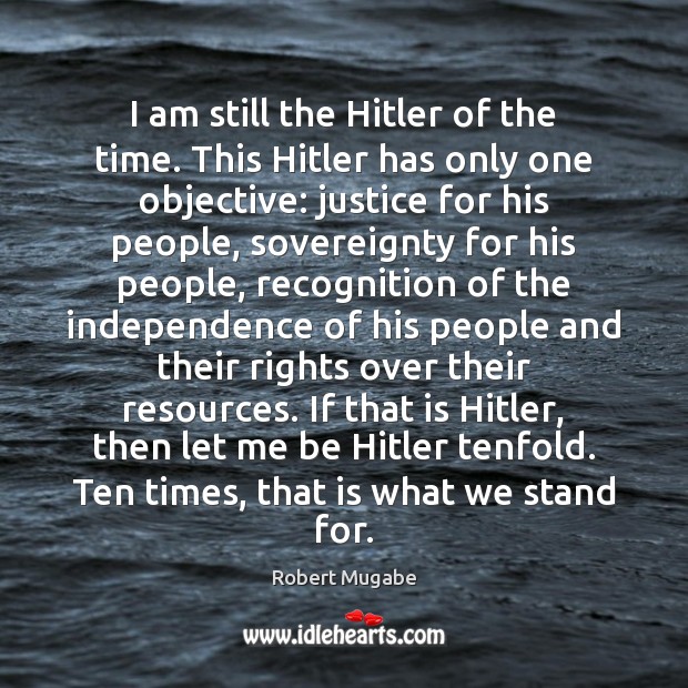I am still the Hitler of the time. This Hitler has only Image